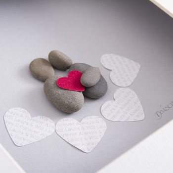 Personalised Pebble Picture 'Loved Up', 2 of 3