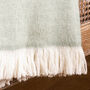 Sage Green Wool Throw, thumbnail 3 of 4