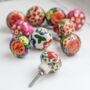 Bright Floral Handpainted Drawer Knobs, thumbnail 2 of 3