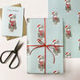 Brown Tabby Cat Christmas Wrapping Paper, thumbnail 3 of 3