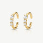 18k Gold Or Silver Ear Cuff Set, Women's Piercing Gift, Adjustable, thumbnail 2 of 6