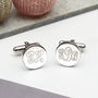 Engraved Initial Cufflinks, thumbnail 1 of 7