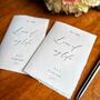 Wedding Vow Books Personalised Vow Cards Luxury Modern, thumbnail 5 of 6