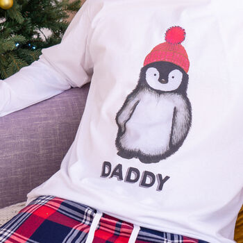 Personalised Penguin Christmas Pyjamas, 3 of 6