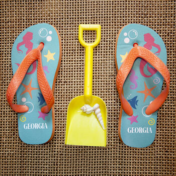 Personalised Colourful Kid's Flip Flops, 9 of 12