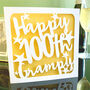Personalised 100th Birthday Card, thumbnail 1 of 4