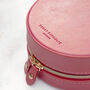 Personalised Coral Round Jewellery Case, thumbnail 5 of 6