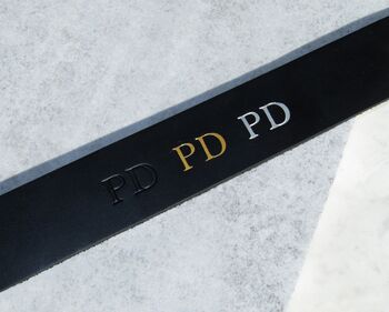 Handmade Personalised Date Fringe Leather Bookmark, 5 of 5