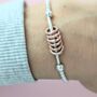 Sterling Silver Milestone Birthday Noodle Stretch Bracelet, thumbnail 4 of 9