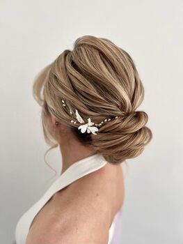 Snowdrop Bridal Hairpins, 3 of 5