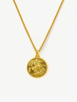 Gold Necklace With Reversible Coin Pendant, Ancient Roman Pendant, 7 of 8