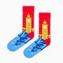 Big Ben Cotton Socks By Ki Ki Ljung In Red And Blue, thumbnail 2 of 5