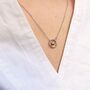 Ball Pendant Clavicle Necklace Sterling Silver, thumbnail 7 of 8