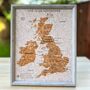 Push Pin UK Ireland Travel Map Birthday Gift, thumbnail 1 of 9