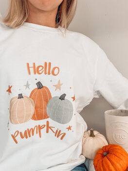 Hello Pumpkin Adult Jumper, 2 of 5