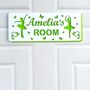 Personalised Ballerina And Butterfly Childs Door Sign, thumbnail 3 of 11
