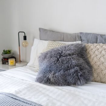 Medium Mongolian Sheepskins Cushion Cover, 4 of 12