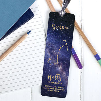 bookmark zodiac personalised bookmarks notonthehighstreet company