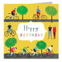 Cycling Happy Birthday Card, thumbnail 2 of 4