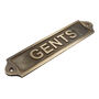 Custom Gents Brass Plaque With Vintage Finish, thumbnail 2 of 12