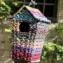 Bird House Made From Recycled Sari Fabric, thumbnail 3 of 4