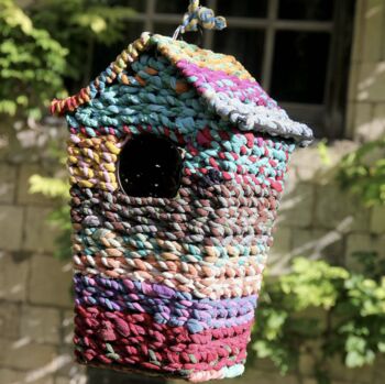 Bird House Made From Recycled Sari Fabric, 3 of 4