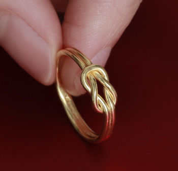 Friendship Knot Ring In 18ct Gold Vermeil, 3 of 6