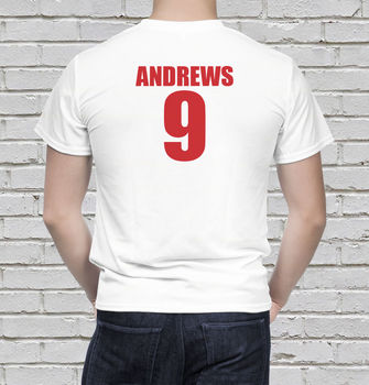 Personalised Wales Football Supporters Mens Tees, 4 of 4
