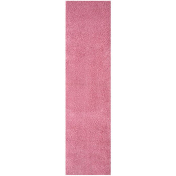 The Rugs Plain Pink Shaggy Rug, 6 of 10