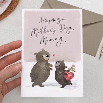 Cute Bears, Happy Mother's Day Card Mummy, 2 of 2
