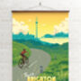 Brighton Cycling Travel Poster Art Print, thumbnail 2 of 6