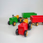 Wooden Tractor And Trailer Toy, thumbnail 3 of 10