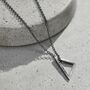 Men's Personalised Open Triangle Necklace, thumbnail 3 of 7
