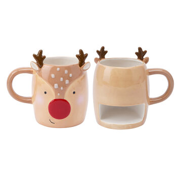 Christmas Reindeer Snack Mug With Gift Box, 3 of 7
