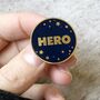 Personalised Home School Hero Pin Badge Card, thumbnail 2 of 7
