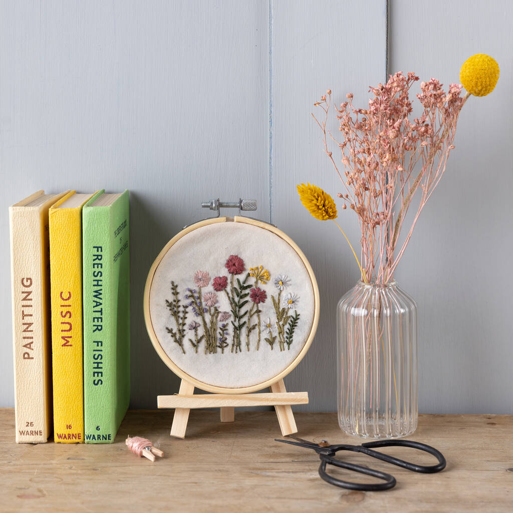 Mini Flower Garden Embroidery Kit, 1 of 4