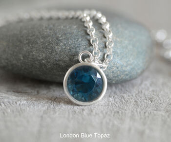 Large Natural Topaz Necklace With Sterling Silver, 3 of 8