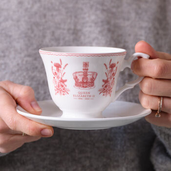 Queen Elizabeth II Commemorative Cup And Saucer, 6 of 11