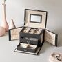 Three Tier Jewellery Box Lockable Organiser, thumbnail 1 of 6