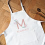 Personalised Initial Floral Apron, thumbnail 2 of 2