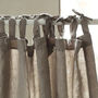 Linen Stone Washed Curtains With Ties, thumbnail 2 of 10