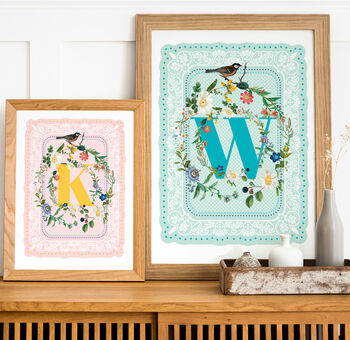 Personalised Letter Vintage Style Print, 3 of 7