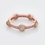 Peridot 18k Rose Gold Plated Stacking Stone Ring, thumbnail 1 of 2