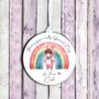 Personalised Cute Child Bunny Rainbow Decoration, thumbnail 1 of 2
