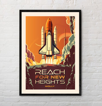 Custom Made Personalised Space Poster For Children's Bedroom, 3 of 6