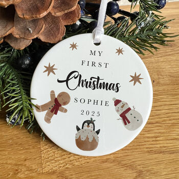 Custom Name Xmas Ornament Tree Decoration Gift, 6 of 6