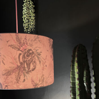 Dust Deadly Night Shade Silhouette Lampshade In Blush, 3 of 5