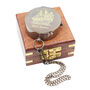 Rose London Compass With Wooden Box Or Leather Case, thumbnail 7 of 9