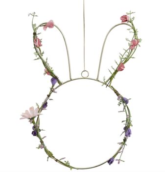 Easter Bunny Wreath With Foliage, 3 of 3