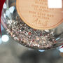 Love Story Met Engaged Married Wedding Ring Christmas Bauble, thumbnail 3 of 5